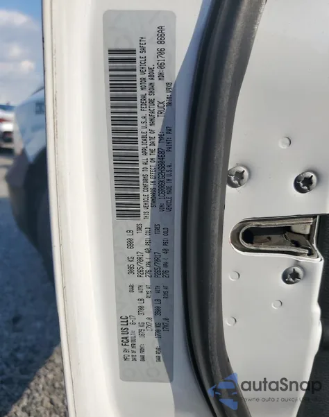 2017 Ram 1500 St из США, поврежденный, VIN 1C6RR6KG2HS804687